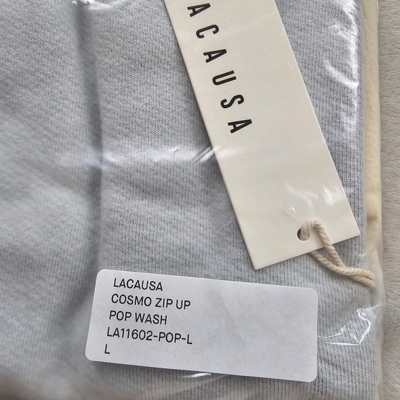 Lacausa Cosmo Zip Up Sweatshirt Two-Tone Cozy Vibes Size Large - Picture 11 of 12